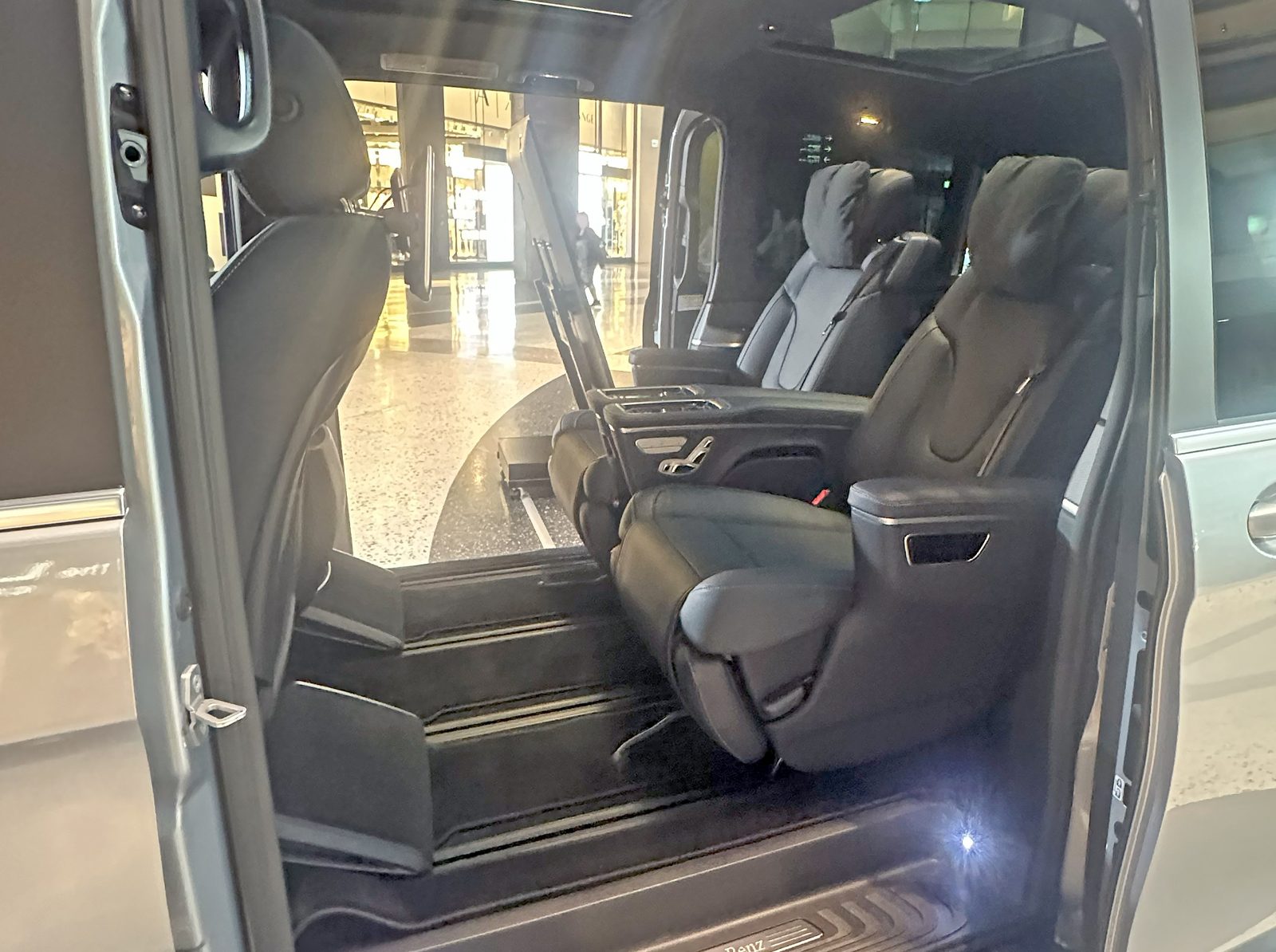 L'intérieur du van